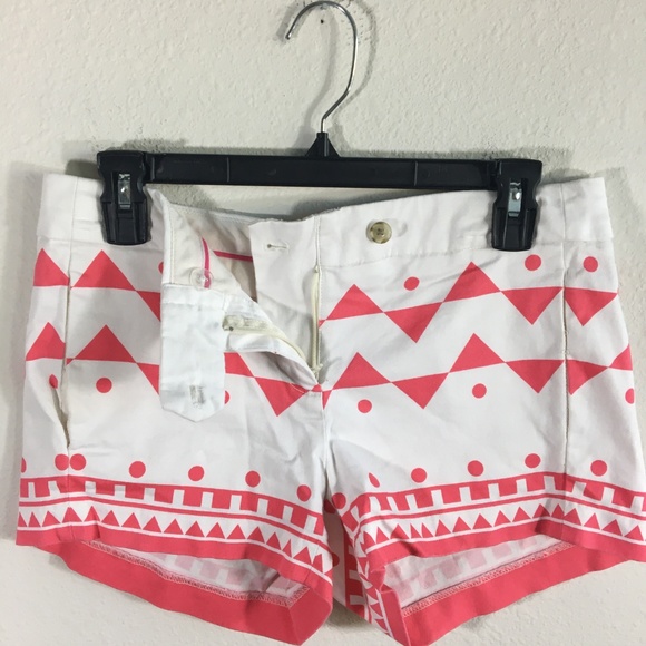 J. Crew City Fit Chino Shorts Tribal Print Size 2 - Picture 5 of 6